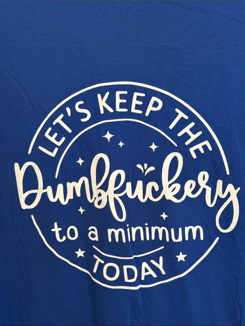 Women's Royal Blue Short-Sleeve Graphic Tee by - Picture 3 of 5